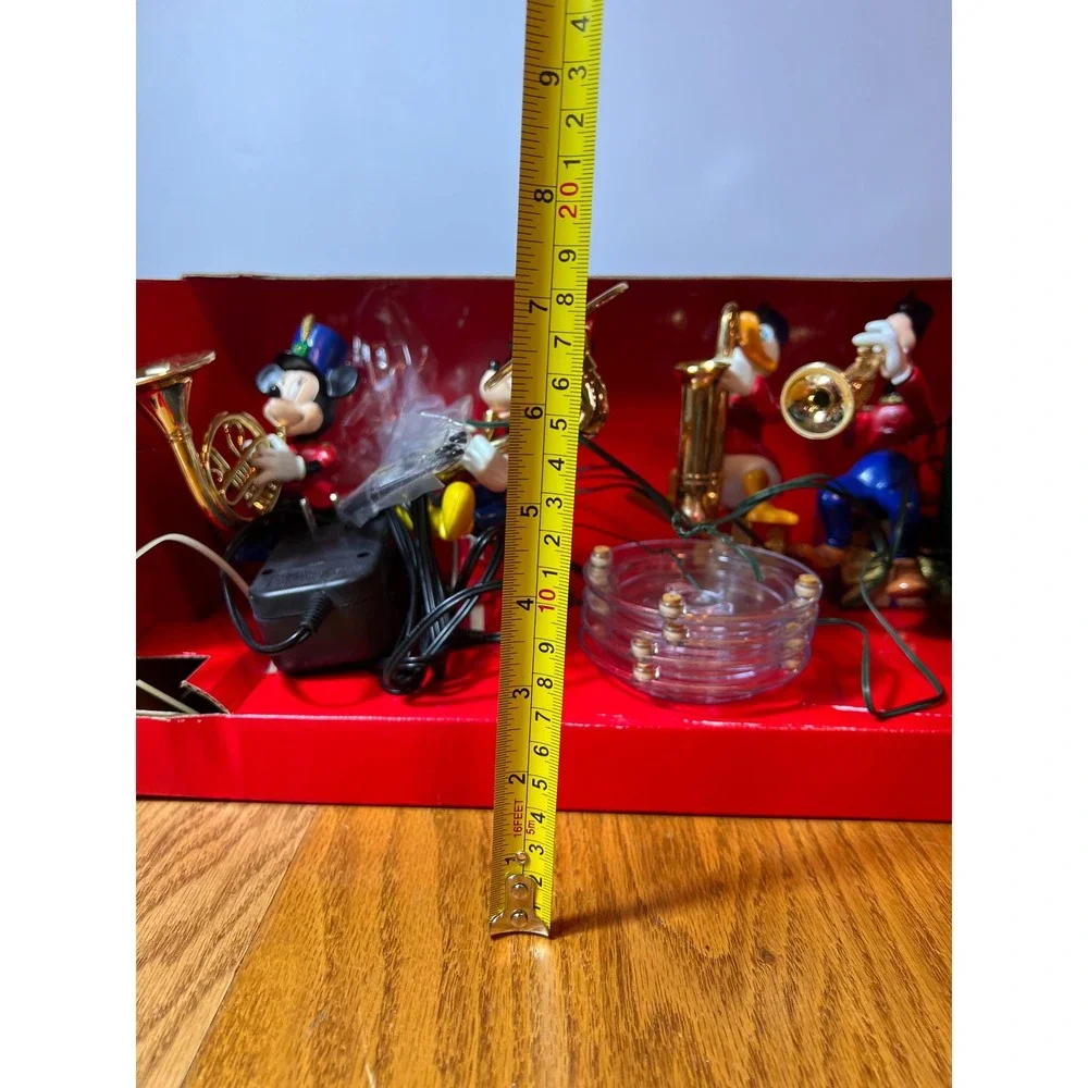 1995 Mr Christmas Mickey Mouse Brass Band Disney Animated Complete Box Works
